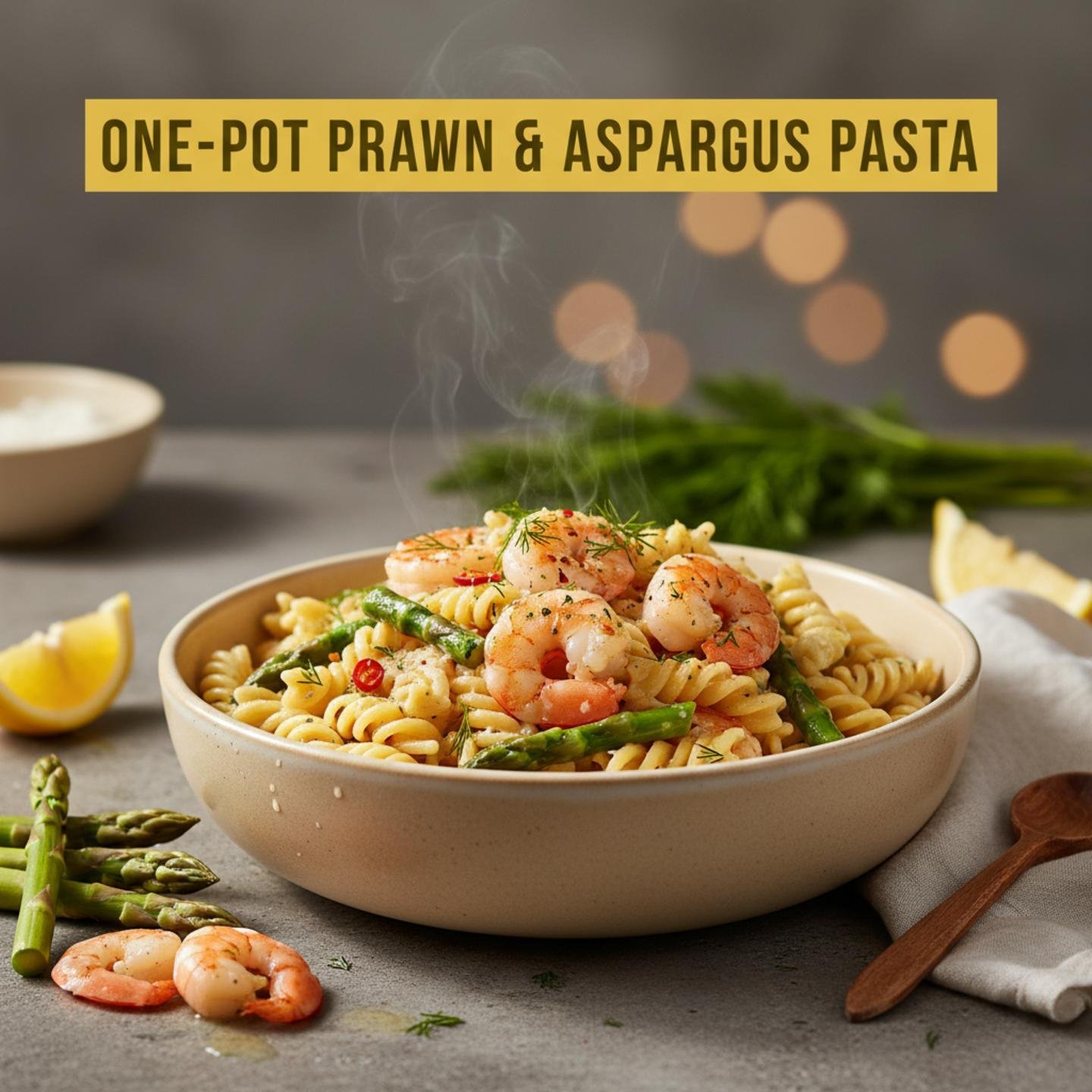 One-Pot Prawn & Asparagus Pasta