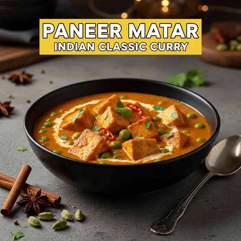 Paneer Matar: Indian Classic Curry