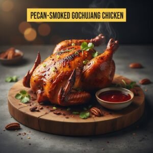 Pecan-Smoked Gochujang Chicken