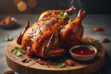 Pecan-Smoked Gochujang Chicken