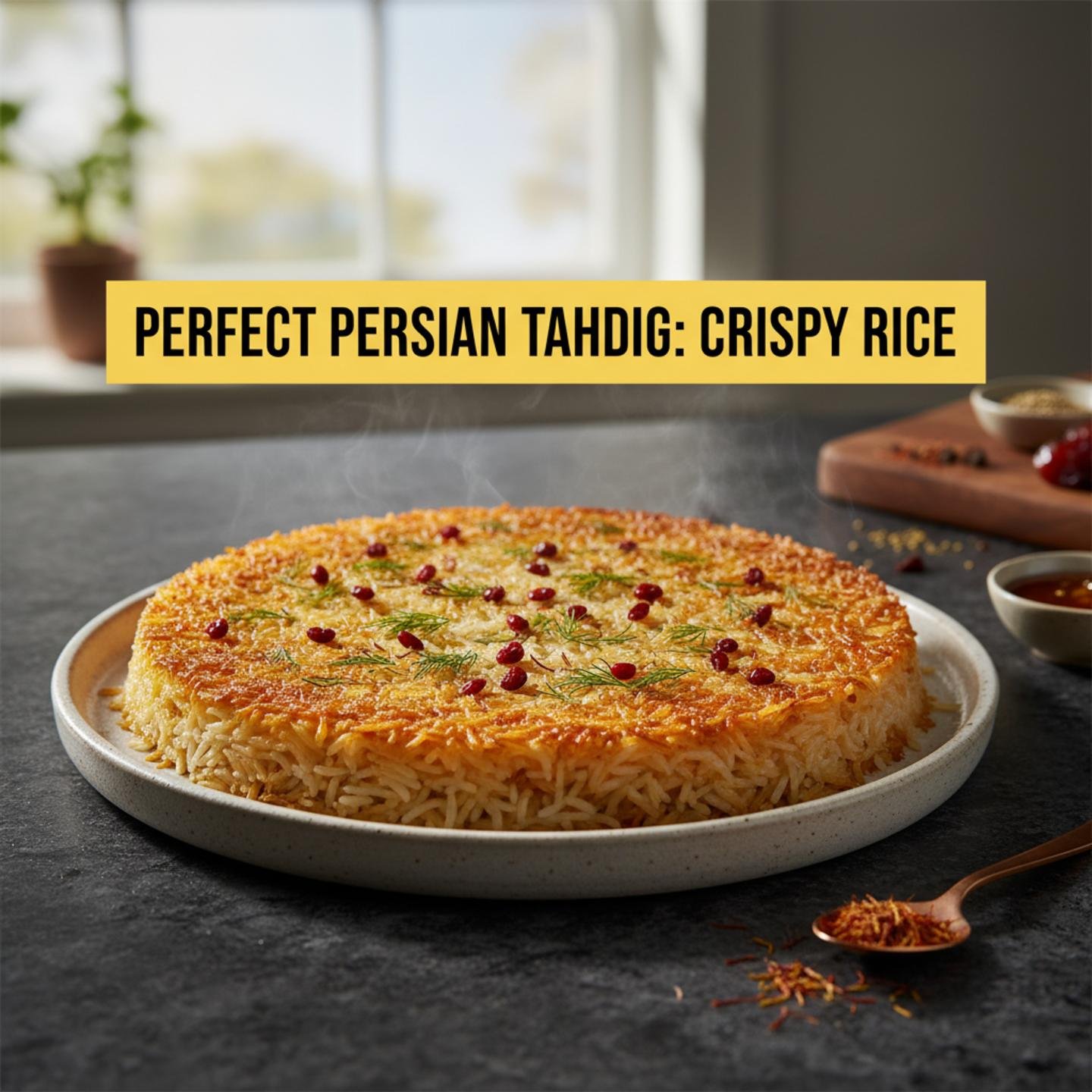 Perfect Persian Tahdig: Crispy Rice