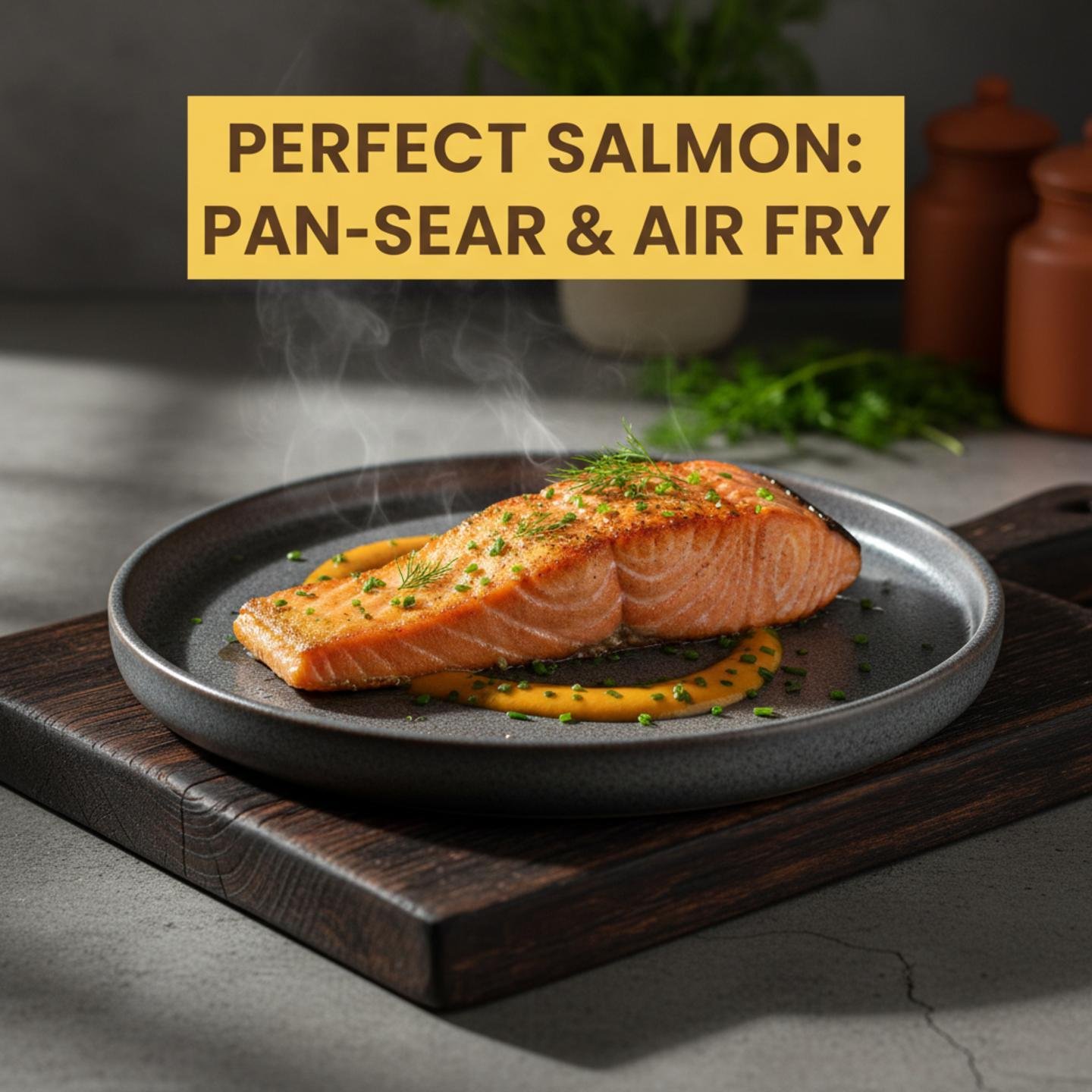 Perfect Salmon: Pan-Sear & Air Fry