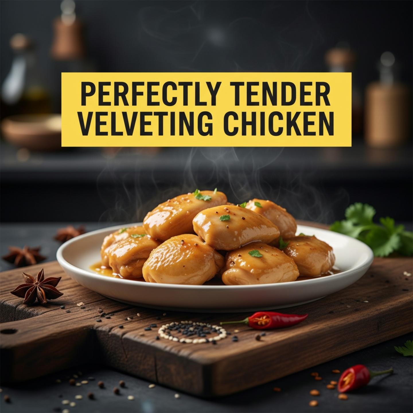 Perfectly Tender Velveting Chicken