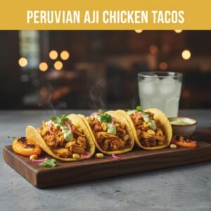 Peruvian Aji Chicken Tacos