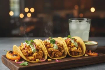 Peruvian Aji Chicken Tacos