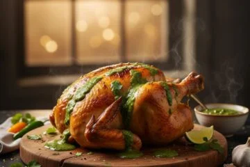 Peruvian Aji Verde Roast Chicken