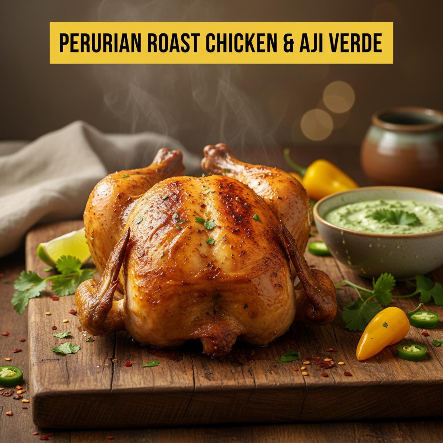 Peruvian Roast Chicken & Aji Verde