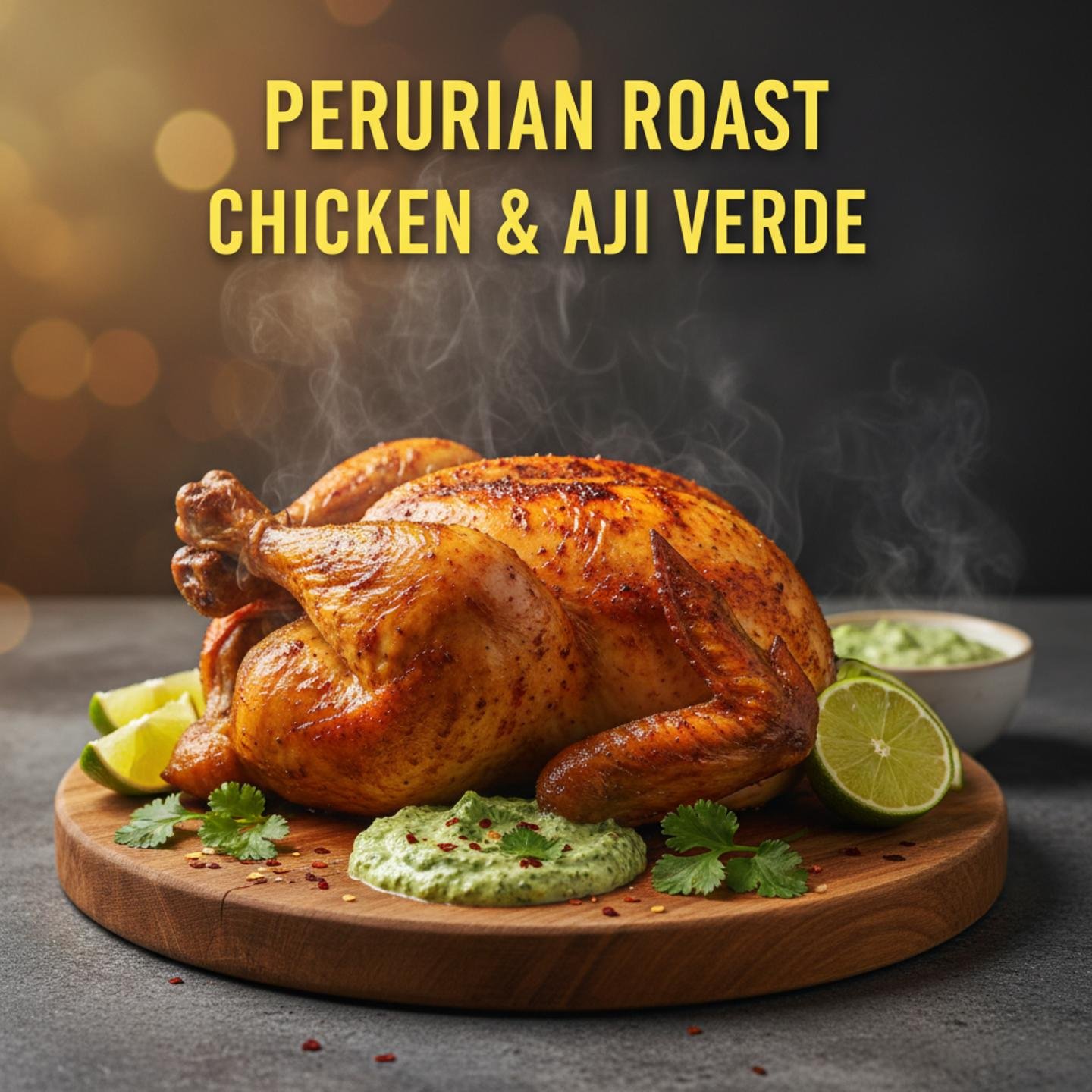 Peruvian Roast Chicken & Aji Verde