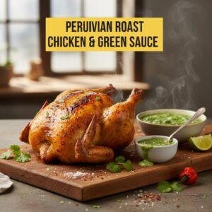 Peruvian Roast Chicken & Green Sauce