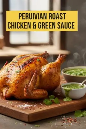 Peruvian Roast Chicken & Green Sauce