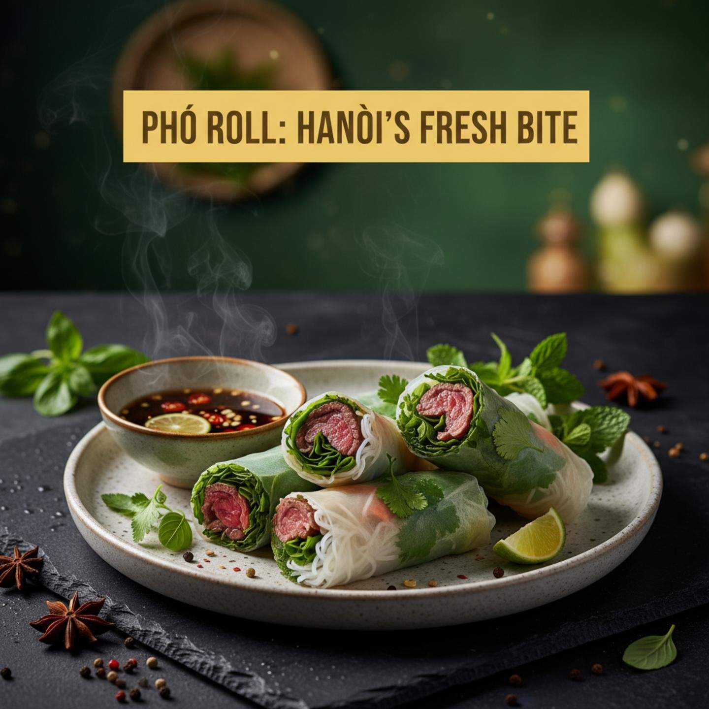 Pho Roll: Hanoi's Fresh Bite