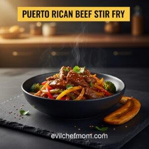 Puerto Rican Beef Stir Fry