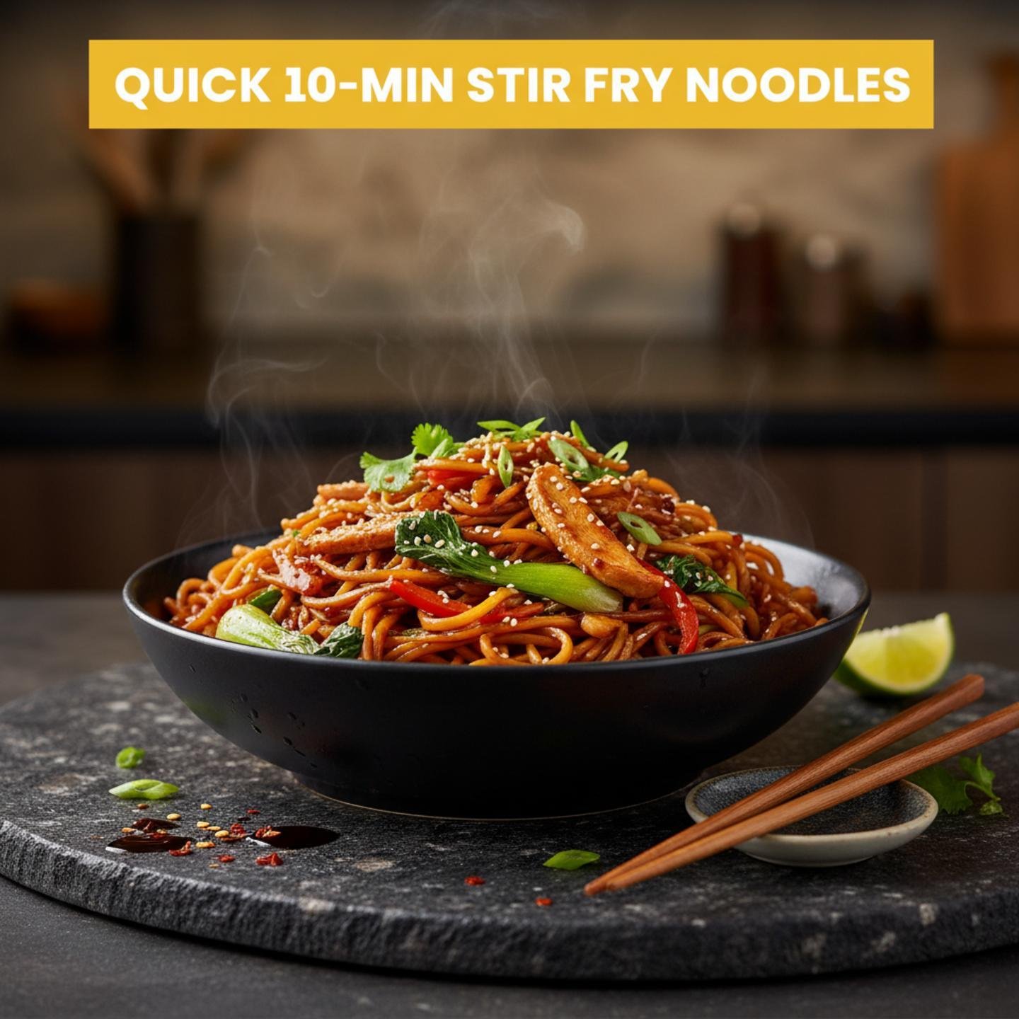 Quick 10-Min Stir Fry Noodles