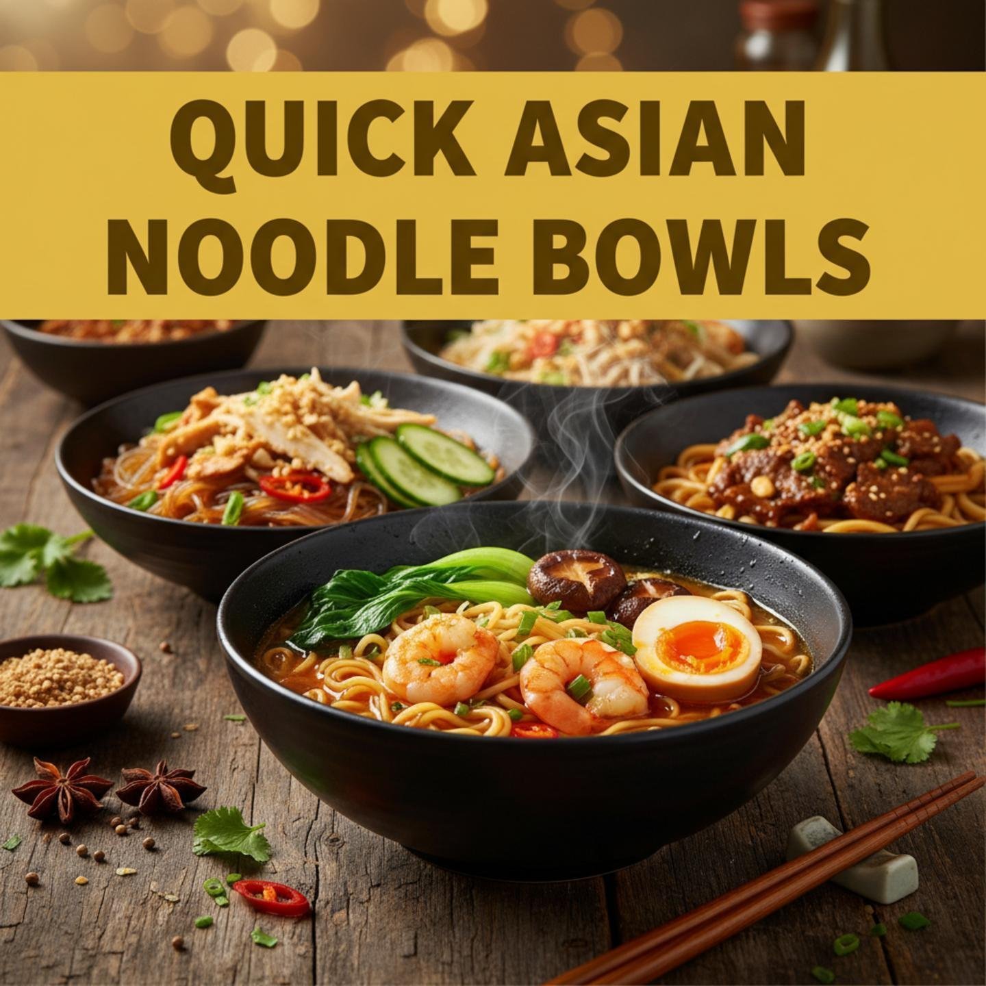Quick Asian Noodle Bowls