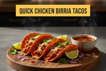 Quick Chicken Birria Tacos