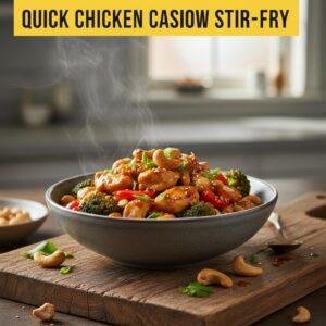 Quick Chicken Cashew Stir-Fry