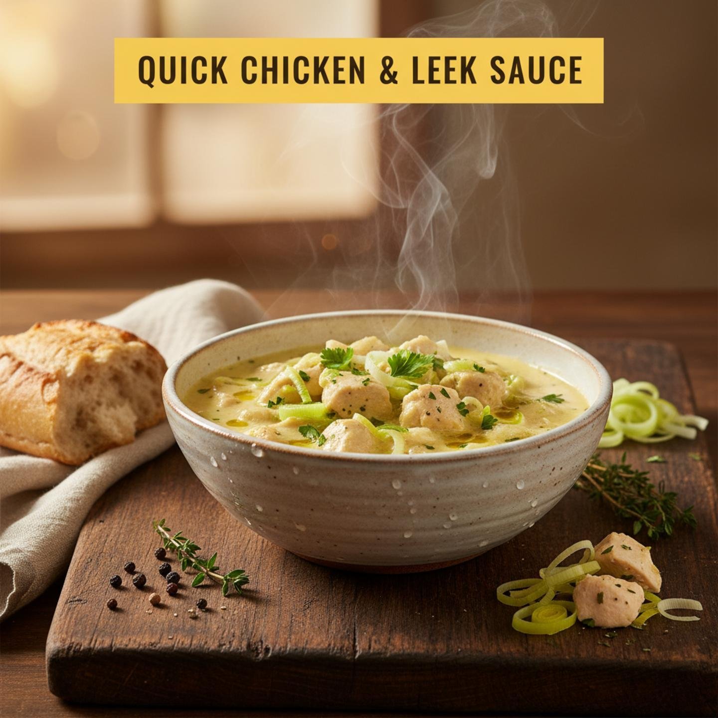 Quick Chicken & Leek Sauce