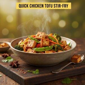 Quick Chicken Tofu Stir-Fry