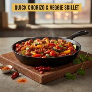 Quick Chorizo & Veggie Skillet