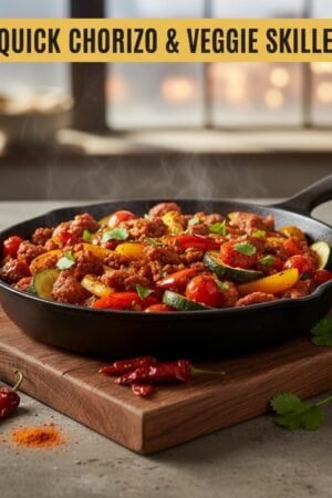Quick Chorizo & Veggie Skillet