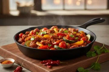 Quick Chorizo & Veggie Skillet
