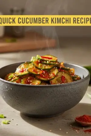 Quick Cucumber Kimchi Recipe