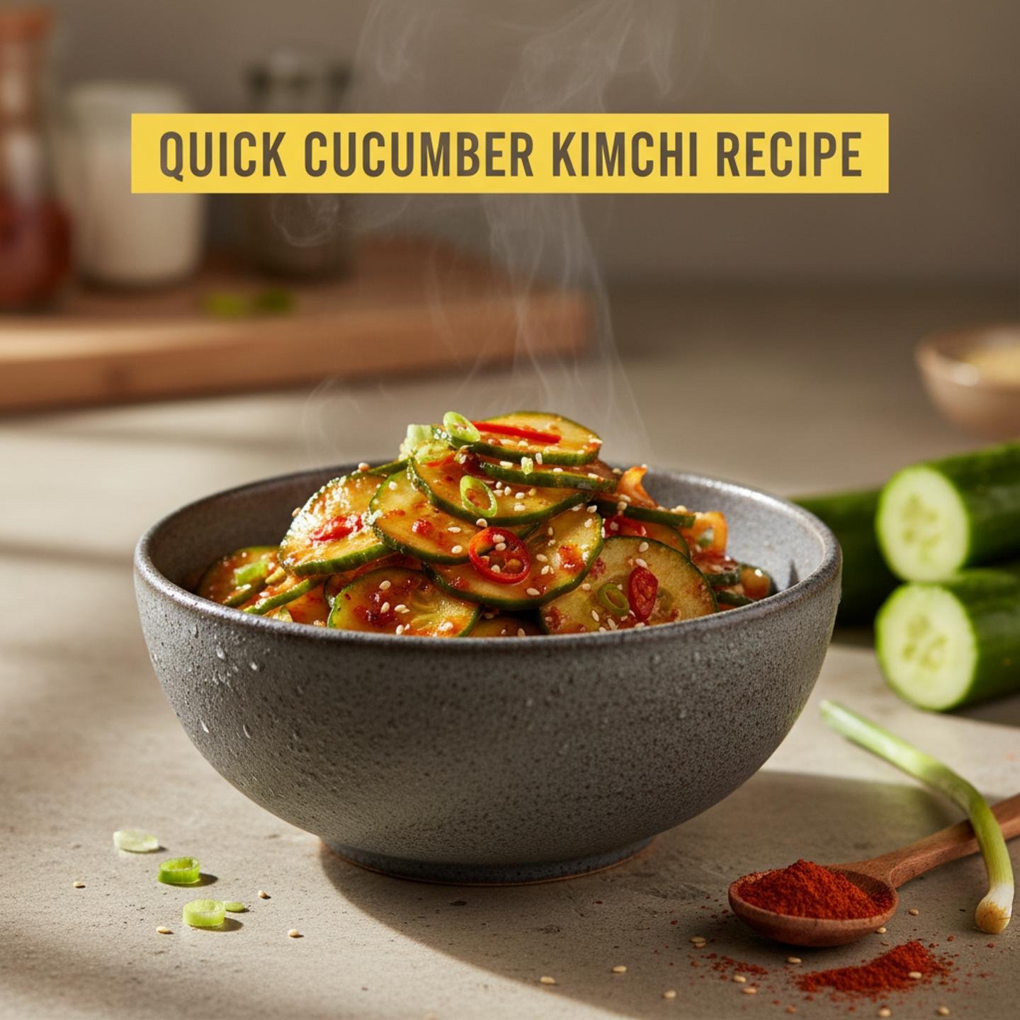 Quick Cucumber Kimchi Recipe