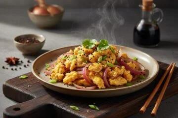 Quick Egg & Onion Stir-fry