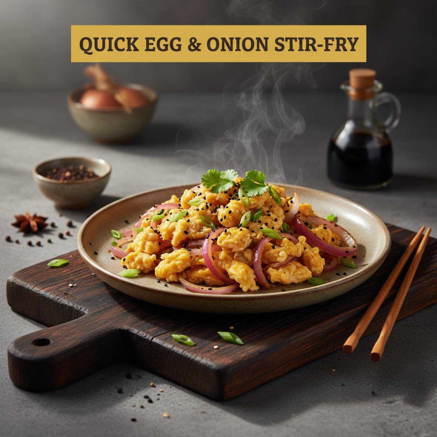 Quick Egg & Onion Stir-fry