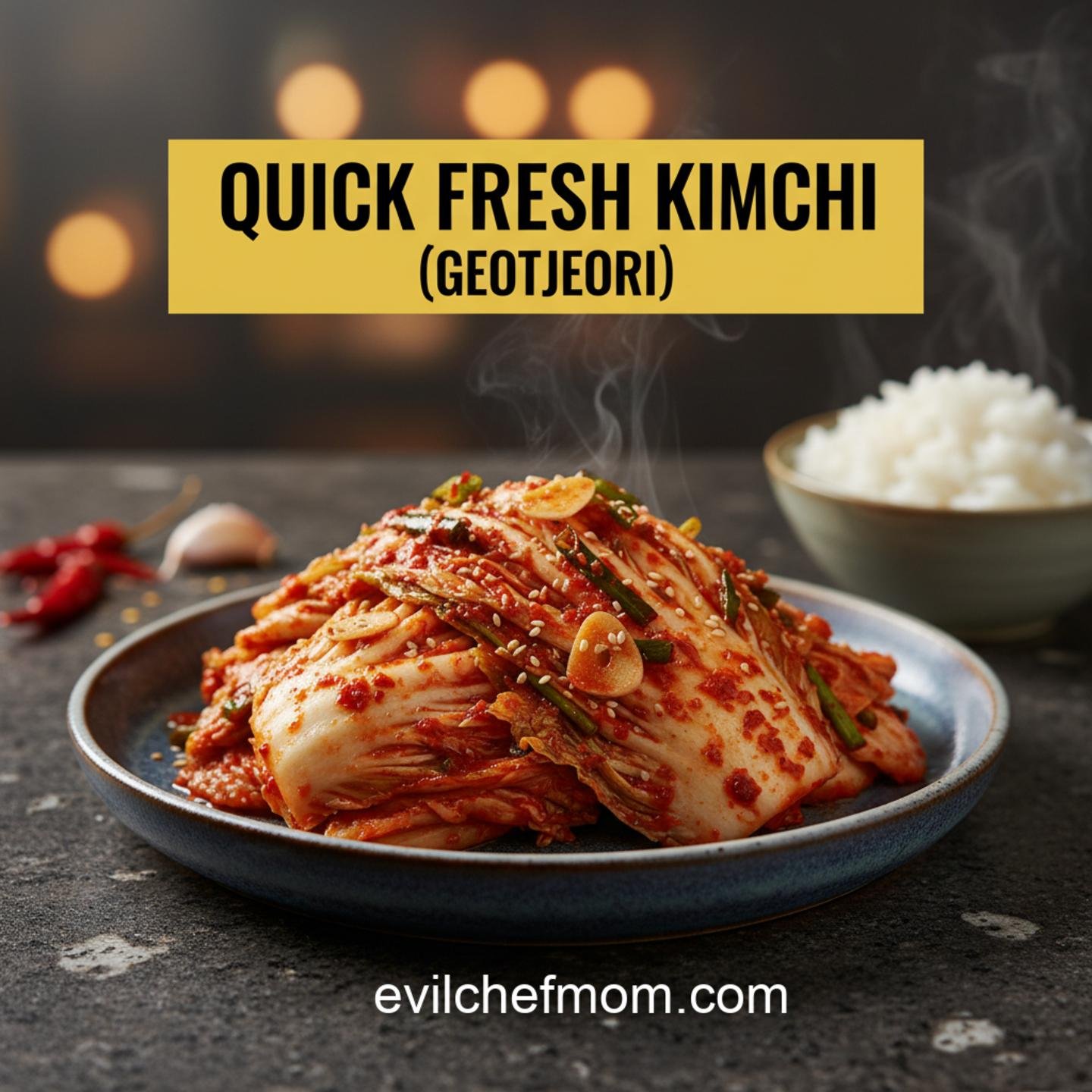 Quick Fresh Kimchi (Geotjeori)