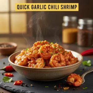 Quick Garlic Chili Shrimp