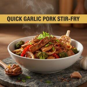 Quick Garlic Pork Stir-Fry