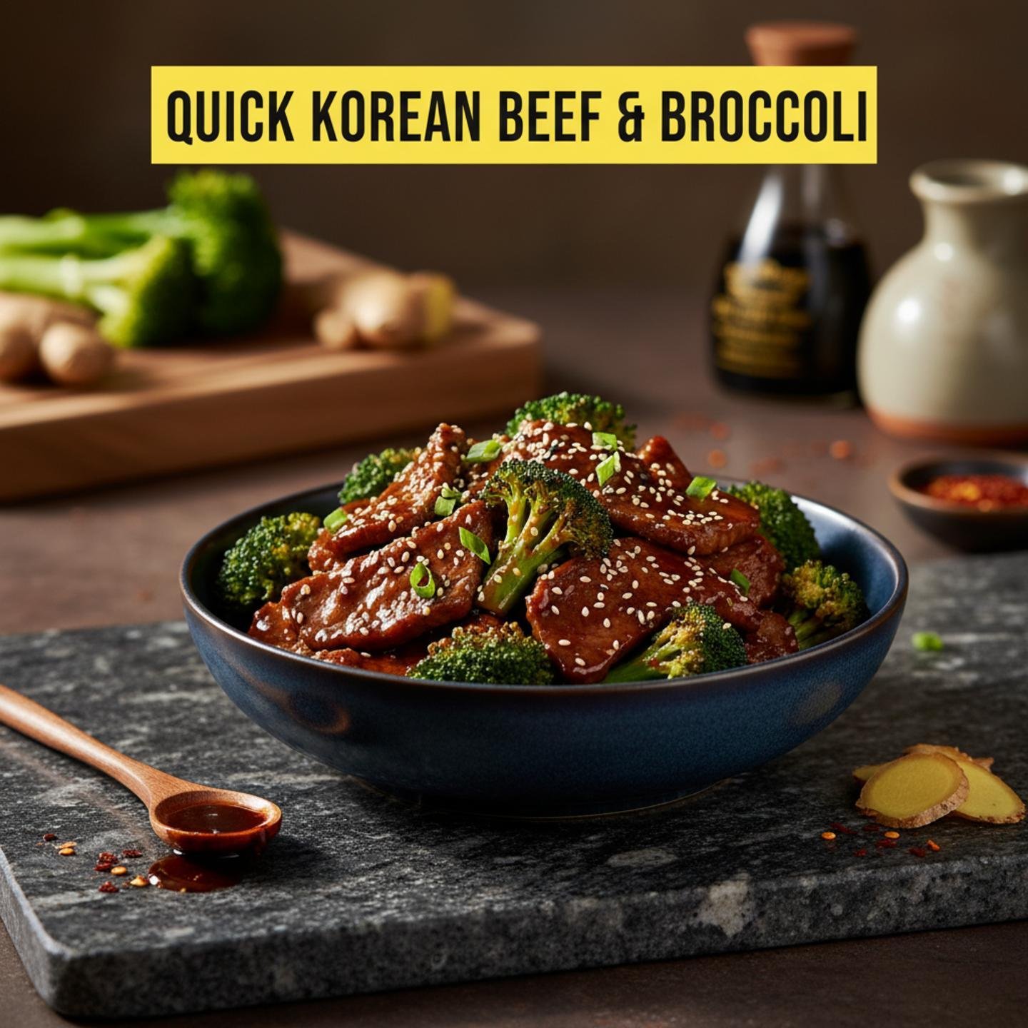 Quick Korean Beef & Broccoli