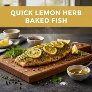 Quick Lemon Herb Baked Fish