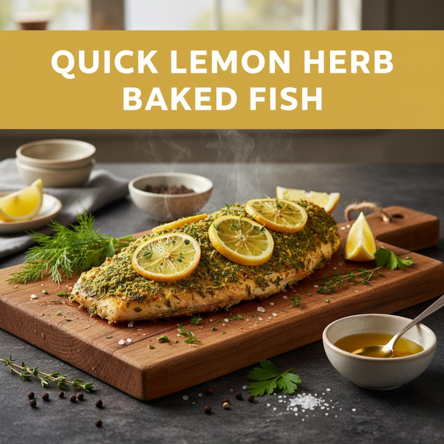 Quick Lemon Herb Baked Fish