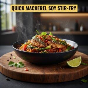 Quick Mackerel Soy Stir-Fry