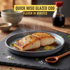 Quick Miso Glazed Cod