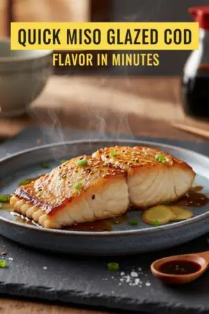 Quick Miso Glazed Cod