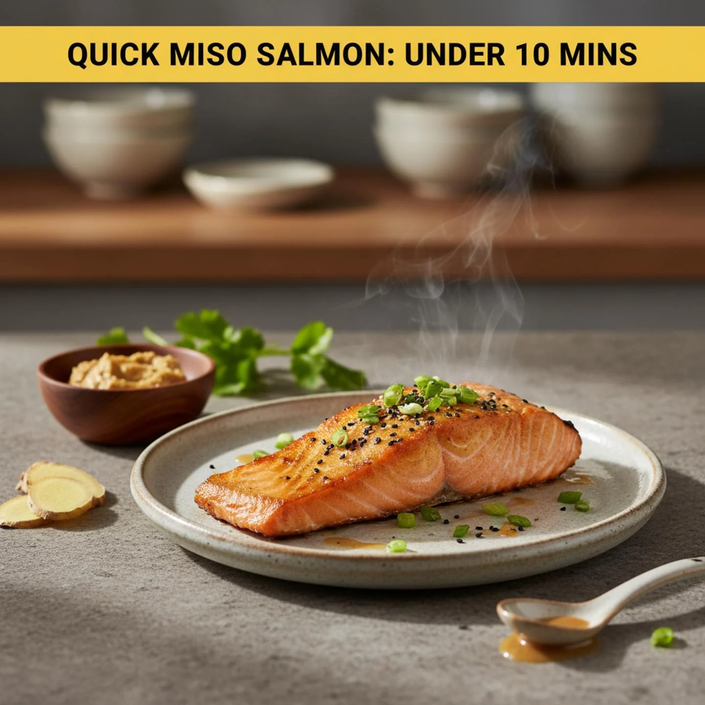 Quick Miso Salmon: Under 10 Mins
