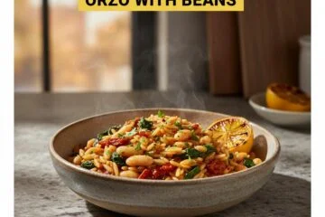 Quick One-Pan Orzo with Beans