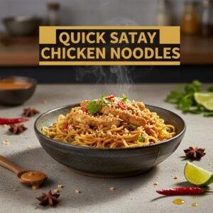 Quick Satay Chicken Noodles