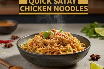 Quick Satay Chicken Noodles