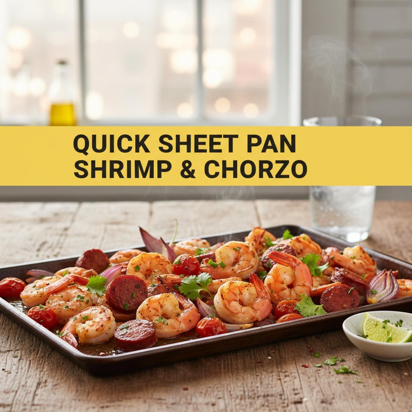 Quick Sheet Pan Shrimp & Chorizo