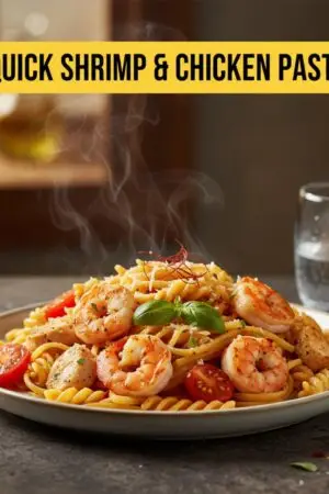 Quick Shrimp & Chicken Pasta