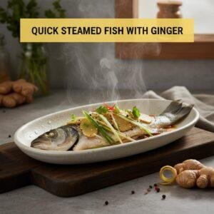 Quick Steamed Fish with Ginger