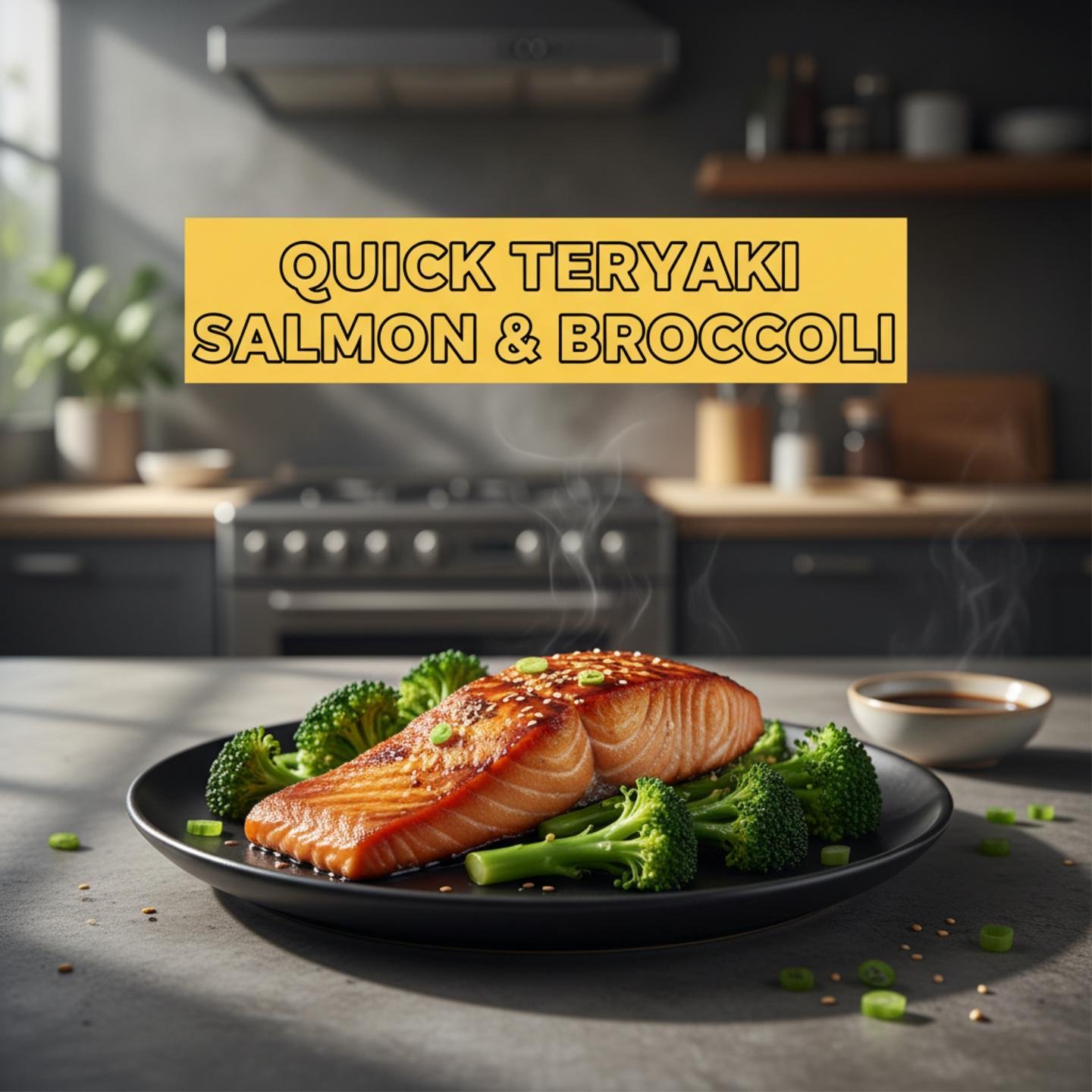 Quick Teriyaki Salmon & Broccoli