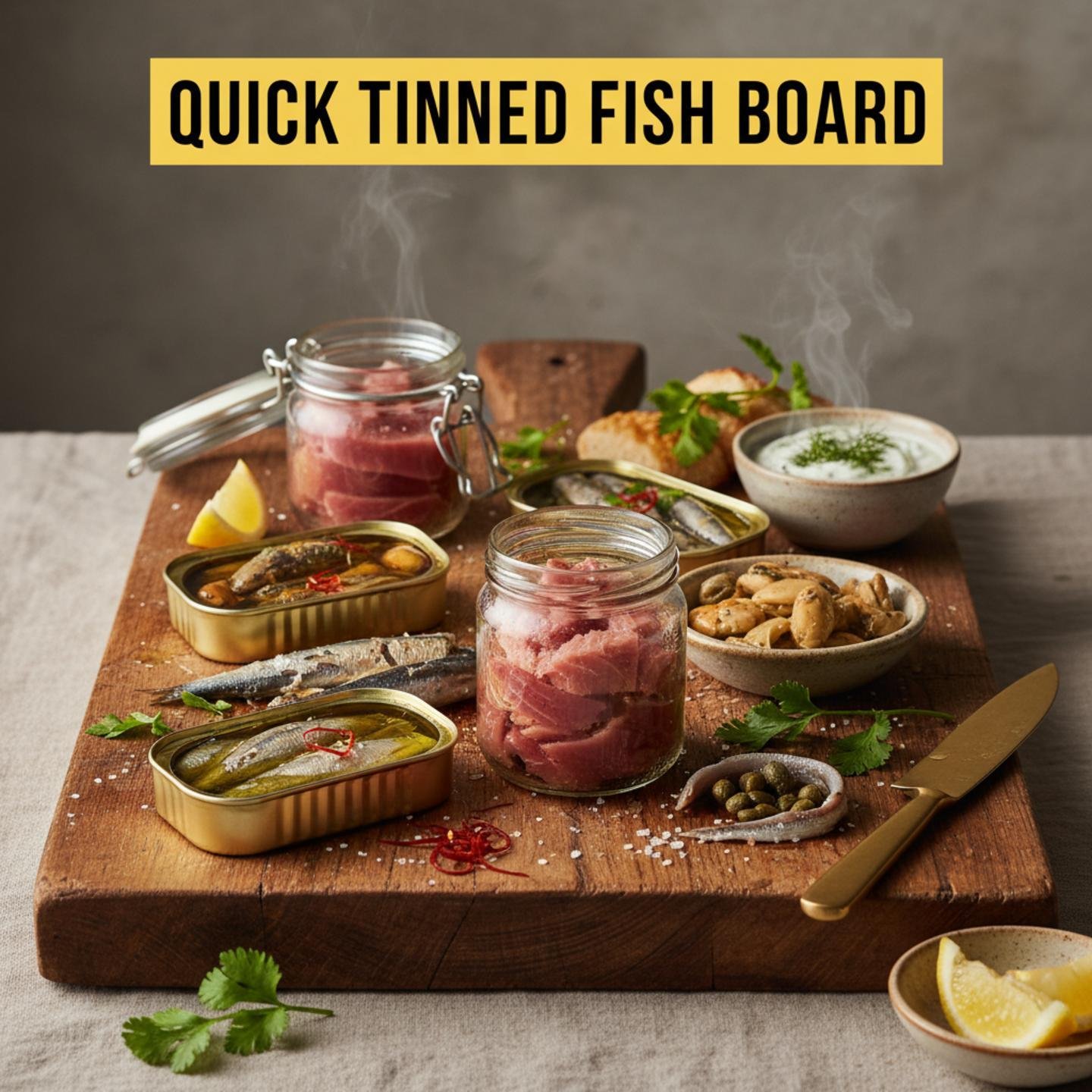Quick Tinned Fish Board