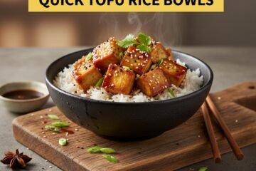 Quick Tofu Rice Bowls