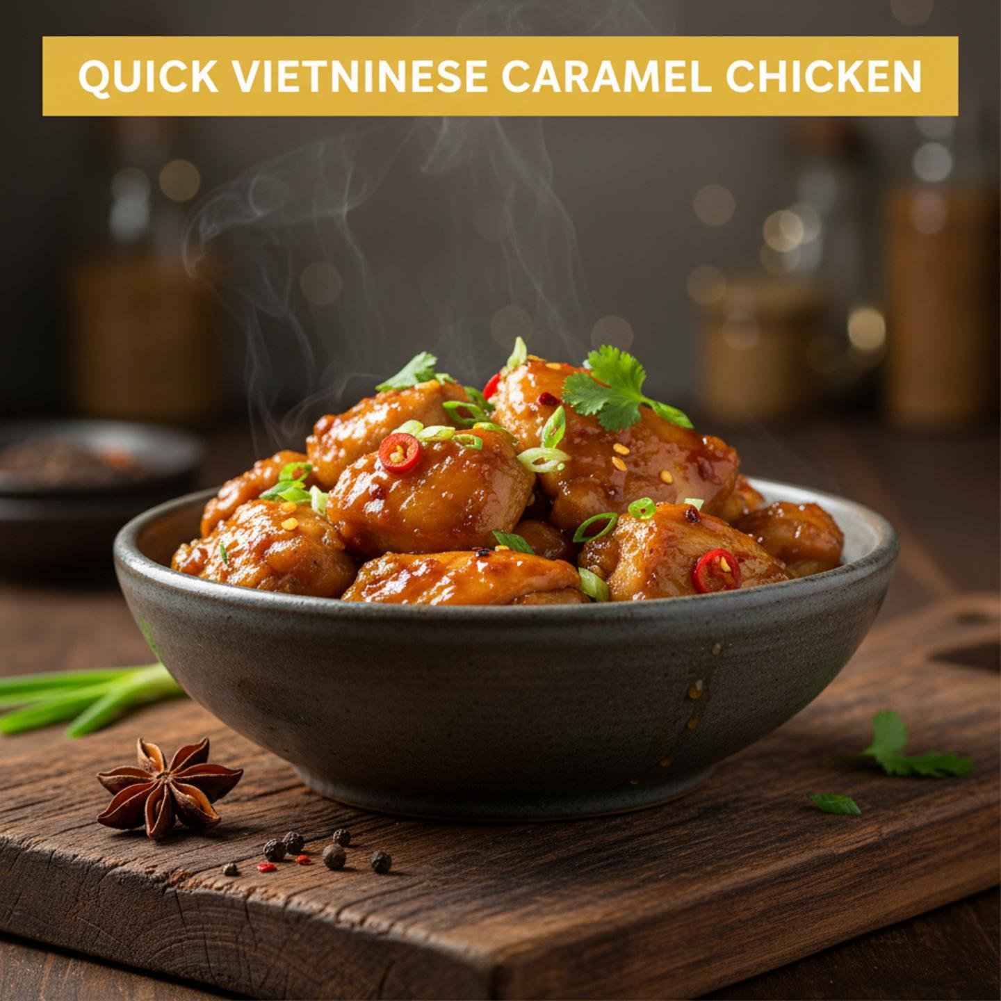 Quick Vietnamese Caramel Chicken