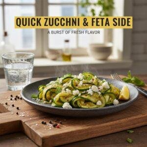 Quick Zucchini & Feta Side